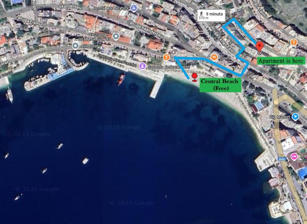 Bay View Apartment Sarandë Exterior foto